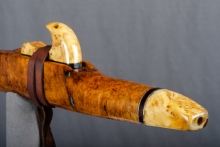 Amboyna Burl Native American Flute, Minor, Mid A-4, #O36A (3)